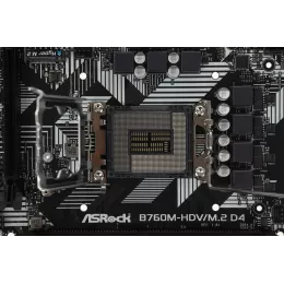 Материнская плата Asrock B760M-HDV/M.2 D4 Soc-1700 Intel B760 2xDDR4 mATX AC`97 8ch(7.1) GbLAN RAID+VGA+HDMI+DP