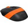 Мышь A4Tech Fstyler FM10S черный/оранжевый оптическая 1600dpi silent USB 3but (FM10S USB ORANGE)