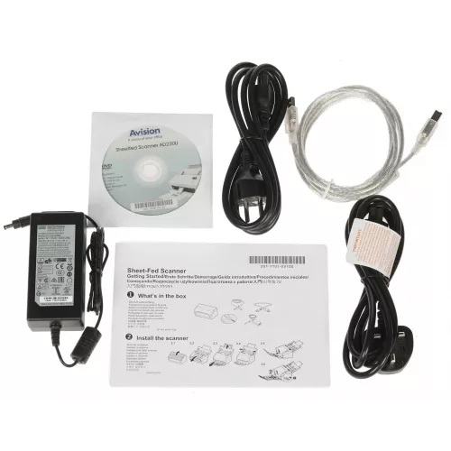 Сканер протяжный Avision AD230U (000-0864-07G/02G) A4 белый