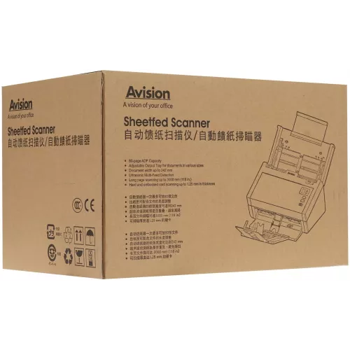 Сканер протяжный Avision AD230U (000-0864-07G/02G) A4 белый