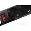 Сетевой фильтр Powercube SPG5-C5 5м (5 розеток) черный (коробка)