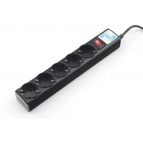 Сетевой фильтр Powercube SPG5-C5 5м (5 розеток) черный (коробка)