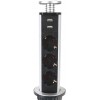 Сетевой разветвитель Premier 3R USB 1.8м (3 розетки) серый (коробка)