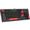 Клавиатура A4Tech S98 механическая красный/красный USB for gamer LED (S98 RED) кабель 1.8м