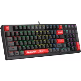 Клавиатура A4Tech S98 механическая красный/красный USB for gamer LED (S98 RED) кабель 1.8м