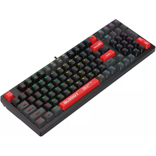 Клавиатура A4Tech S98 механическая красный/красный USB for gamer LED (S98 RED) кабель 1.8м
