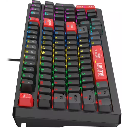 Клавиатура A4Tech S98 механическая красный/красный USB for gamer LED (S98 RED) кабель 1.8м