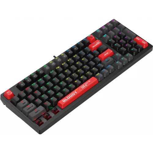 Клавиатура A4Tech S98 механическая красный/красный USB for gamer LED (S98 RED) кабель 1.8м