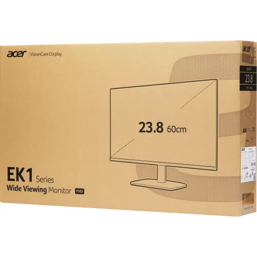 Монитор Acer 23.8" EK241YHBI черный VA LED 1ms 16:9 HDMI матовая 250cd 178гр/178гр 1920x1080 100Hz FreeSync VGA FHD 2.68кг