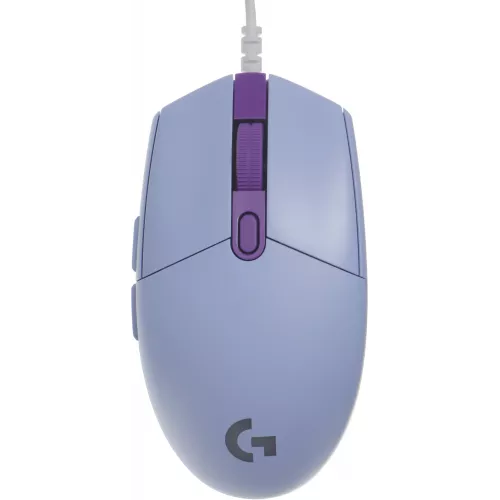 Мышь Logitech G102 LightSync сиреневый оптическая 8000dpi USB 6but (910-005857)