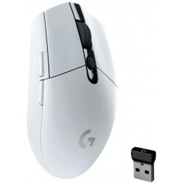 Мышь Logitech G304 Lightspeed белый оптическая 12000dpi беспров. USB 5but (910-005295)