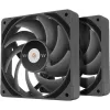 Вентилятор для корпуса Thermaltake Toughfan 12 Pro 120х120x25 черный 4-pin 22.6дБ (упак.:2шт) (CL-F159-PL12BL-A) Ret