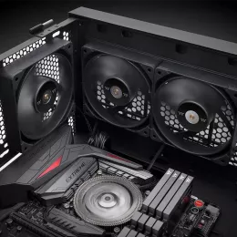 Вентилятор для корпуса Thermaltake Toughfan 12 Pro 120х120x25 черный 4-pin 22.6дБ (упак.:2шт) (CL-F159-PL12BL-A) Ret