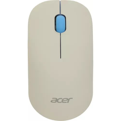 Клавиатура + мышь Acer OCC205 клав:белый/голубой мышь:белый/голубой USB беспроводная slim Multimedia (ZL.ACCEE.00C)