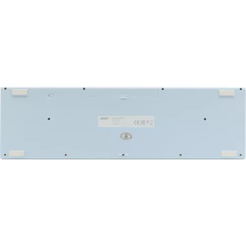 Клавиатура + мышь Acer OCC205 клав:белый/голубой мышь:белый/голубой USB беспроводная slim Multimedia (ZL.ACCEE.00C)