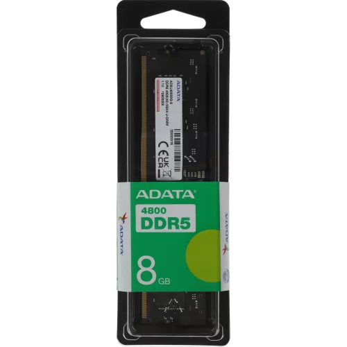 Память DDR5 8GB 4800MHz A-Data AD5U48008G-S RTL PC5-38400 CL40 DIMM 288-pin 1.1В single rank Ret