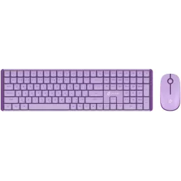 Клавиатура + мышь Оклик S315W клав:сиреневый мышь:сиреневый USB беспроводная Multimedia (1978643)