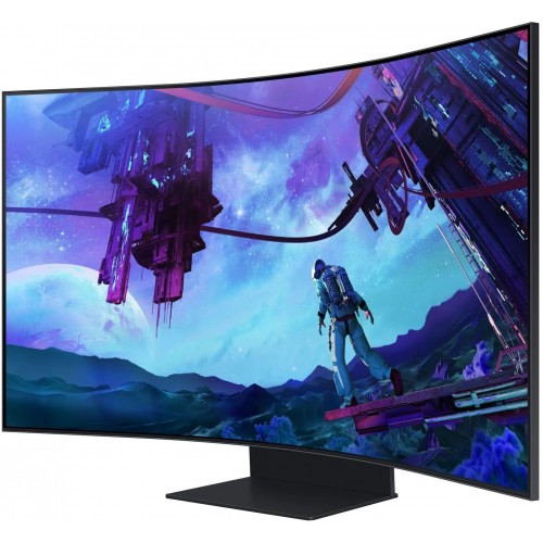 Монитор Samsung 55" Odyssey Ark S55CG97WNI черный VA LED 16:9 HDMI M/M матовая HAS 600cd 178гр/178гр 3840x2160 165Hz FreeSync Premium Pro DP 4K USB 41.5кг