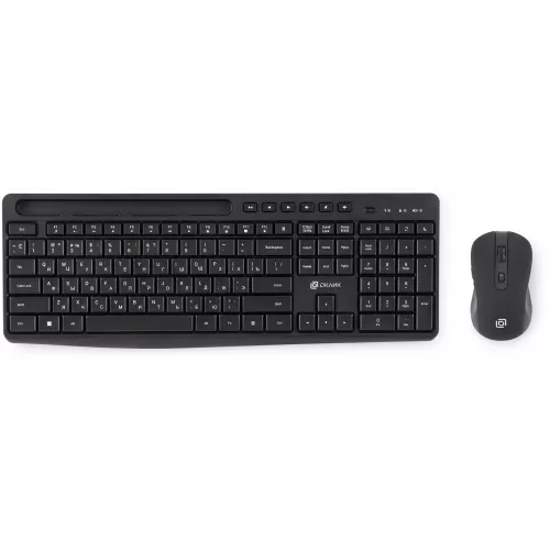 Клавиатура + мышь Оклик S275W клав:черный мышь:черный USB беспроводная slim Multimedia (1993113)