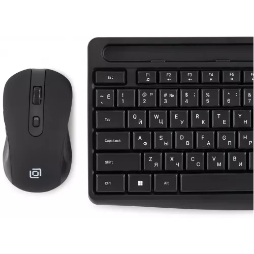 Клавиатура + мышь Оклик S275W клав:черный мышь:черный USB беспроводная slim Multimedia (1993113)
