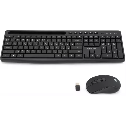 Клавиатура + мышь Оклик S275W клав:черный мышь:черный USB беспроводная slim Multimedia (1993113)