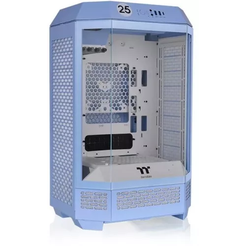 Корпус Thermaltake The Tower 300 Hydrangea голубой без БП mATX 8x120mm 6x140mm 2xUSB3.0 audio bott PSU