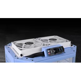 Корпус Thermaltake The Tower 300 Hydrangea голубой без БП mATX 8x120mm 6x140mm 2xUSB3.0 audio bott PSU
