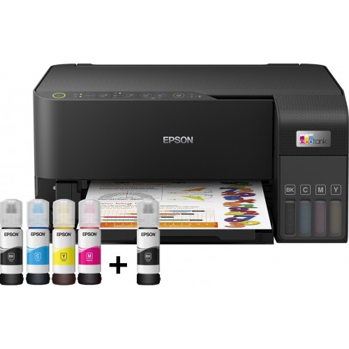 МФУ струйный Epson EcoTank L3550 (C11CK59405/C11CK59506) A4 WiFi черный