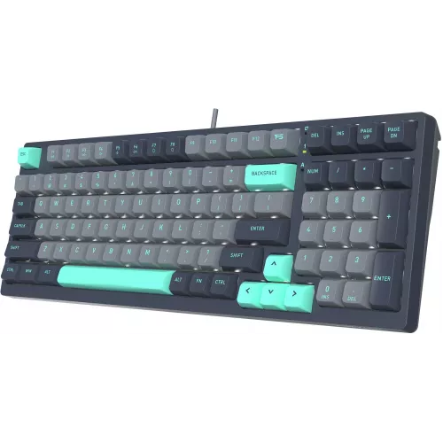 Клавиатура A4Tech FS300 механическая черный/серый USB for gamer LED (FS300 PANDA ROCK) кабель 1.8м