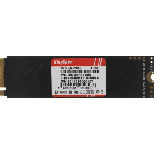 Накопитель SSD Kingspec PCIe 4.0 x4 1TB XG7000-1TB XG7000 M.2 2280