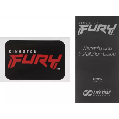 Память DDR5 16GB 7200MHz Kingston KF572C38RSA-16 Fury Renegade Black RGB RTL Gaming PC5-57600 CL38 DIMM 288-pin 1.45В single rank с радиатором Ret