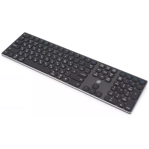 Клавиатура Оклик K867W серый/черный USB беспроводная BT/Radio slim Multimedia (2002130) кабель 1м