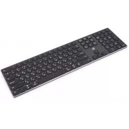 Клавиатура Оклик K867W серый/черный USB беспроводная BT/Radio slim Multimedia (2002130) кабель 1м