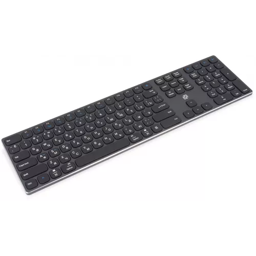 Клавиатура Оклик K867W серый/черный USB беспроводная BT/Radio slim Multimedia (2002130) кабель 1м