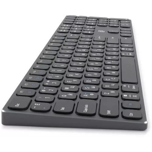 Клавиатура Оклик K867W серый/черный USB беспроводная BT/Radio slim Multimedia (2002130) кабель 1м