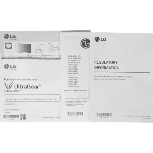 Монитор LG 27" UltraGear 27GR83Q-B черный IPS LED 16:9 HDMI матовая HAS 500cd 178гр/178гр 2560x1440 240Hz G-Sync FreeSync Premium DP 2K USB 6.2кг