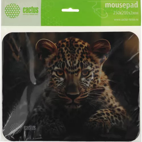 Коврик для мыши Cactus Leopard рисунок 250x200x3мм (CS-MP-D06S)