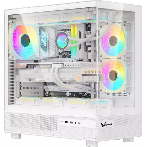 Корпус Formula Crystal Z8 белый без БП ATX 11x120mm 4x140mm 1xUSB3.0 audio bott PSU