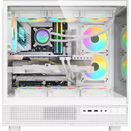 Корпус Formula Crystal Z8 белый без БП ATX 11x120mm 4x140mm 1xUSB3.0 audio bott PSU