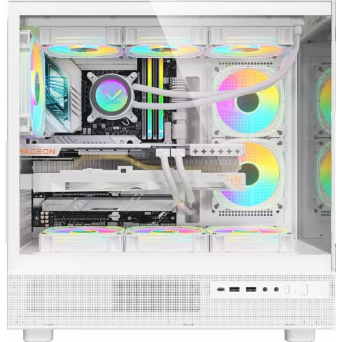 Корпус Formula Crystal Z8 белый без БП ATX 11x120mm 4x140mm 1xUSB3.0 audio bott PSU