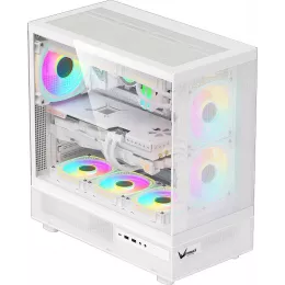 Корпус Formula Crystal Z8 белый без БП ATX 11x120mm 4x140mm 1xUSB3.0 audio bott PSU