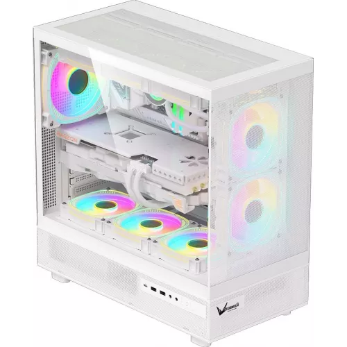 Корпус Formula Crystal Z8 белый без БП ATX 11x120mm 4x140mm 1xUSB3.0 audio bott PSU