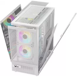Корпус Formula Crystal Z8 белый без БП ATX 11x120mm 4x140mm 1xUSB3.0 audio bott PSU