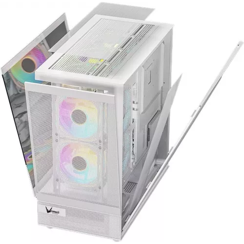 Корпус Formula Crystal Z8 белый без БП ATX 11x120mm 4x140mm 1xUSB3.0 audio bott PSU