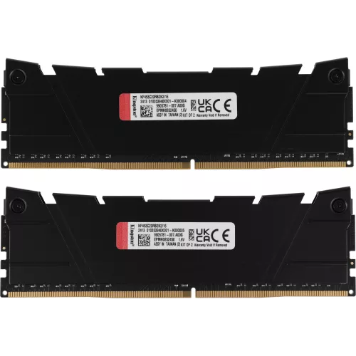 Память DDR4 2x8GB 5333MHz Kingston KF453C20RB2K2/16 Fury Renegade Black RTL Gaming PC4-42666 CL20 DIMM 288-pin 1.6В single rank с радиатором Ret