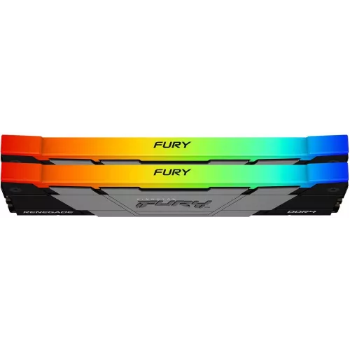 Память DDR4 2x8GB 4600МГц Kingston KF446C19RB2AK2/16 Fury Renegade RGB RTL Gaming PC4-36800 CL19 DIMM 288-pin 1.5В kit single rank с радиатором Ret