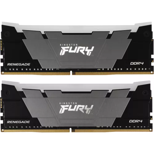 Память DDR4 2x8GB 4600МГц Kingston KF446C19RB2AK2/16 Fury Renegade RGB RTL Gaming PC4-36800 CL19 DIMM 288-pin 1.5В kit single rank с радиатором Ret