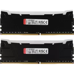 Память DDR4 2x8GB 4600МГц Kingston KF446C19RB2AK2/16 Fury Renegade RGB RTL Gaming PC4-36800 CL19 DIMM 288-pin 1.5В kit single rank с радиатором Ret