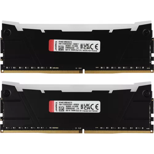 Память DDR4 2x8GB 4600МГц Kingston KF446C19RB2AK2/16 Fury Renegade RGB RTL Gaming PC4-36800 CL19 DIMM 288-pin 1.5В kit single rank с радиатором Ret