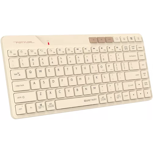 Клавиатура A4Tech FBK26C AS бежевый USB беспроводная BT/Radio slim Multimedia